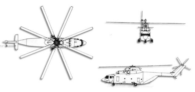 Mi-26 heavy transport helicopter technical data sheet specifications intelligence description information identification pictures photos images video Russia Russian Air Force aviation air defence industry military technology