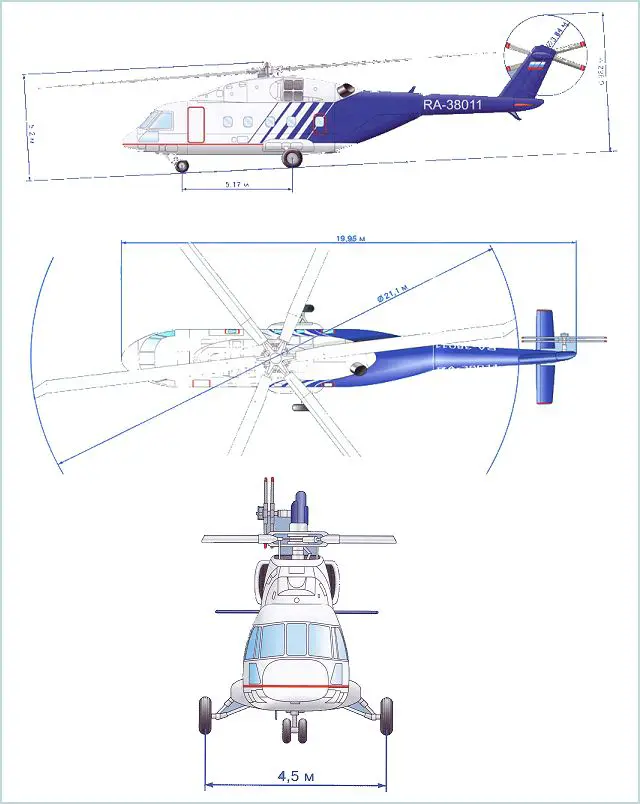 Mi-38 transport helicopter technical data sheet specifications intelligence description information identification pictures photos images video Russia Russian Air Force defence industry technology