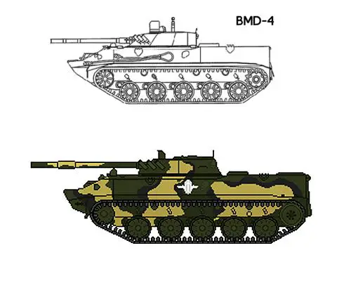 BMD-4 BMD-3M Bakhcha airborne infantry combat armoured vehicle technical data sheet information description pictures photos images identification intelligence Russia Russian army