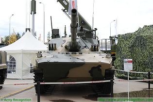 2S25M Sprut-SDM1 self-propelled anti-tank gun tracked armoured technical data sheet specifications pictures video information description intelligence identification photos images Tractor Plants Russia Russian Military army defence industry military technology equipment
