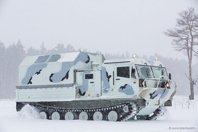The Russian Company Tractor Plants has announced trials tests in cold weather conditions of its TM-140, an all-terrain tracked amphibious vehicle especially designed to be used in Arctic region. The TM-140 is based on the Chetra, an all-terrain vehicle manufactured for the civilian market.