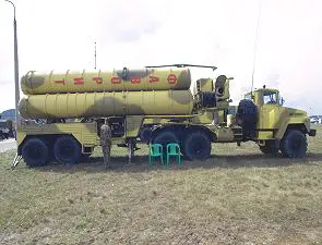 5P85TE S-300 PMU2 S-300PMU2 launcher unit semi-trailer SA-20B Gargoyle B surface to air defense missile system technical data sheet information description pictures photos images intelligence identification Russian army Russia