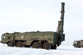 Iskander K mobile short range cruise missile launcher vehicle Russia left side view 001