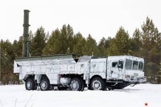 Iskander K mobile short range cruise missile launcher vehicle Russia right side view 001