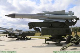 SA 5 Gammon S 200 Angara Vega Russia Russian low to high altitude ground to air missile system left side view 002