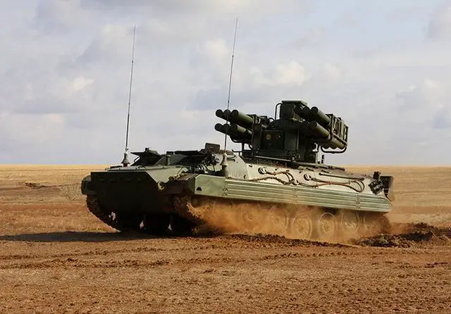 Sosna air defense missile system on tracked armoured Russia Russian defense industry 640 001