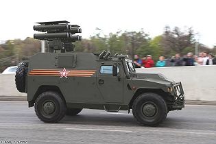 Tigr-M Tigr Kornet-D Kornet-EM 4x4 anti-tank missile carrier armoured vehicle Russia russian army right side view 002