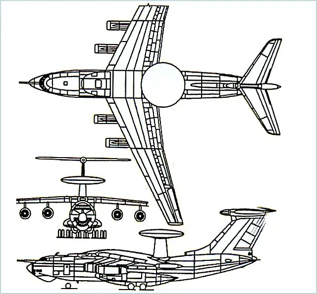 A-50 A-50U AWACS Beriev Mainstay technical data sheet specifications intelligence description information identification pictures photos images video Russia Russian Air Force defence industry technology airborne warning and control system aircraft