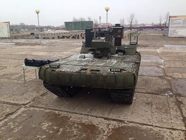 MRK-002 BG-57 unmmaned ground combat vehicle UGV Russia Russian army defense industry 640 001