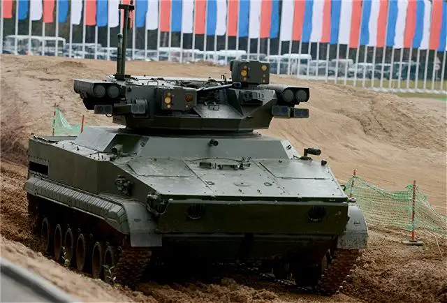 UDAR UCGV unmanned combat ground vehicle BMP-3 infantry fighting vehicle Russia Russian defense industry 002