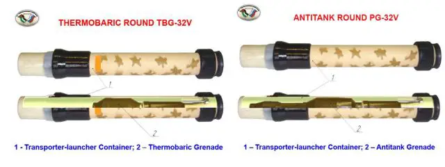 RPG-32 Hashim Nashab anti-tank grenade launcher short-range weapon technical data sheet specifications information description pictures photos images video intelligence identification Russia Russian army defence industry military technology 