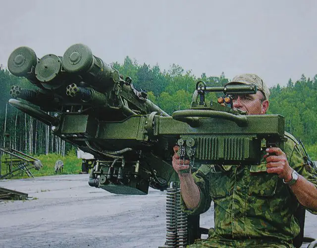 Strelets Igla Igla-S SA-24 Sa-18 automatic remote firing control launcher unit data sheet specifications information description pictures photos images identification intelligence Russia Russian army defence industry