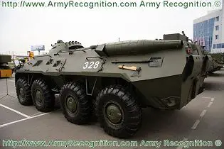 RUSSIA 8X8 BTR-80 army military armor car sound and light work 1/55 