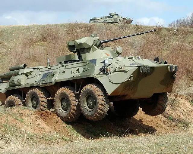 Until end of this summer, infantry mechanized units from the Southern Military District of the Russian army, stationed in the Republic of Abkhazia, will receive a total of 80 new BTR-82AM 8x8 armoured vehicle personnel carrier.