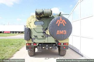 Tigr-M GAZ-233114 4x4 multipurpose tactical armoured vehicle technical data sheet specifications information description pictures photos images video intelligence identification Russia Russian Military Industrial Company army defence industry military technology equipment