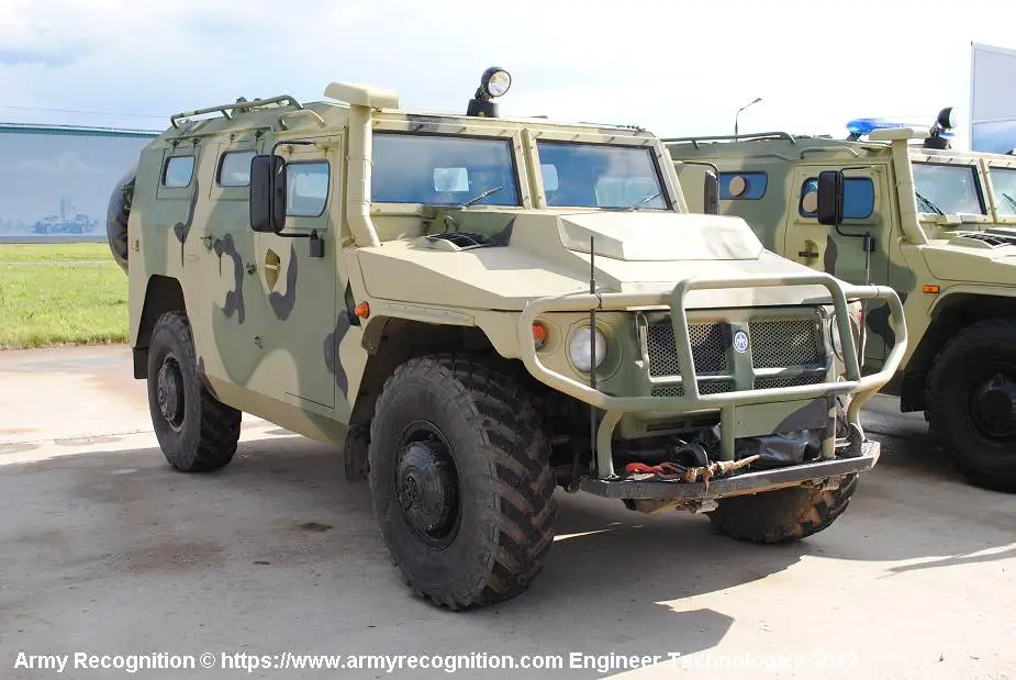 Tigr M GAZ 233114 multipurpose 4x4 wheeled tactical armored vehicle Russia 925 001