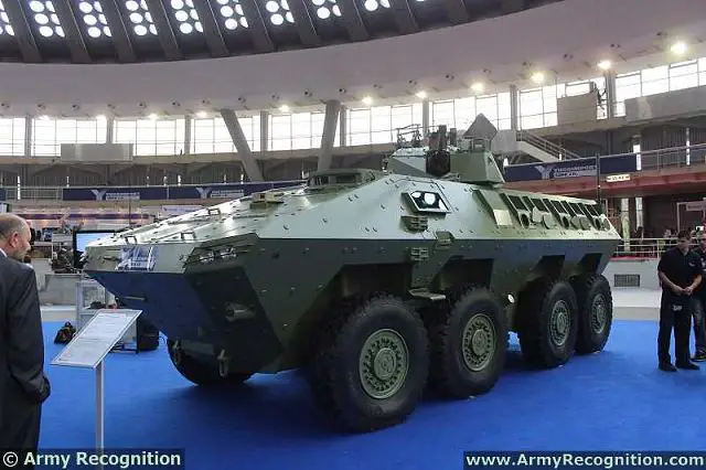 At the International fair of armaments and defence equipment, Partner 2013, the Defense Company YugoImport unveils its latest wheeled armoured infantry fighting vehicle Lazar 2. The new multirole armored vehicle LAZAR 2 8x8 is based on modifications and technical solutions implemented on the functional model of LAZAR 1 vehicle