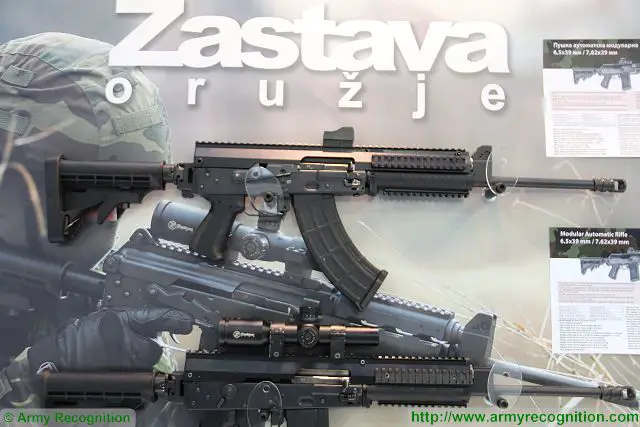 Zastava Arms Modular Automatic Assault Rifle in 6.5x39mm caliber.