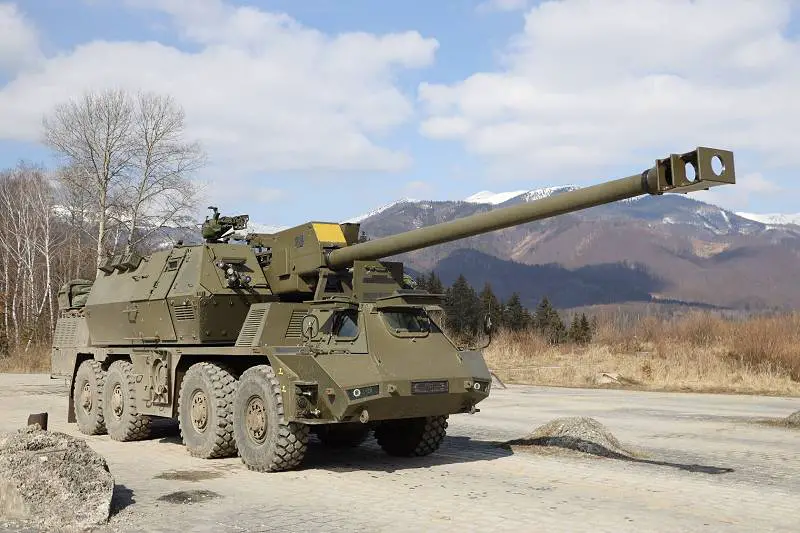 Zuzana 2 155mm 8x8 wheeled selfpropelled howitzer data Slovakia artillery weapons systems and
