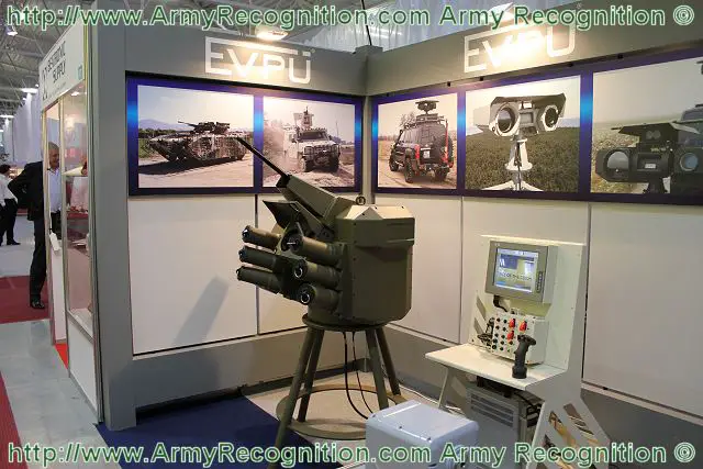 The Slovak Defence Company Elektrotechnický Výskumný A Protejectový Ústav a.s. (EVPU) is developing a family of remotely controlled weapon stations for wheeled and tracked armoured vehicles. At IDEB 2012, Defence exhibition of Bratislava, EVPU presents one of its main product, the light wepon station ZSRD 07. 