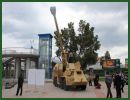 At IDEB 2014, the Slovak Defense Company Konstrukta Defence presents the latest modernized version of the Dana 152mm wheeled self-propelled howitzer, called the Zuzana 2. This howitzer is based to the Zuzana 1 armed with a 155mm 45-caliber gun and automatic loader which enters in service with the Slovak Army in 1998.