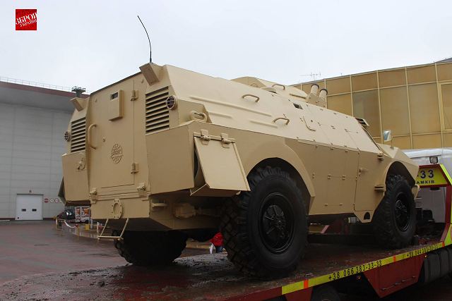 The Ukrainian Company Azov has just finished the design and manufacturing of a new generation of 4x4 armoured vehicle called BKM based on the Soviet-made BRDM-2 4x4 armoured personnel carrier. The first prototype was developed in less than three months and presented for the first time during Arms and Security exhibition in Ukraine, which takes place from the 11 to 14 October 2016.