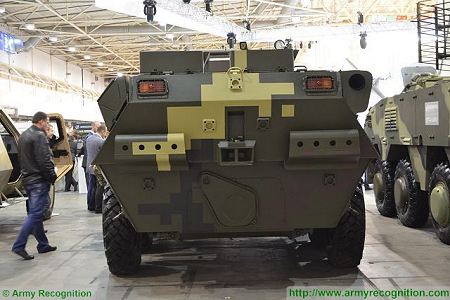 BTR 3DA 8x8 APC wheeled armoured vehicle personnel carrier Ukraine Ukrainian army defense industry rear view 001