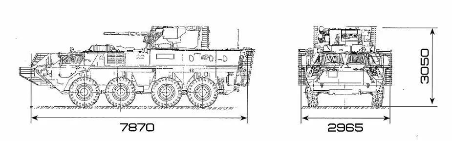 BTR 4E APC 8x8 wheeled armoured vehicle personnel carrier UKraine Ukrainian army defense industry line drawing blueprint 001