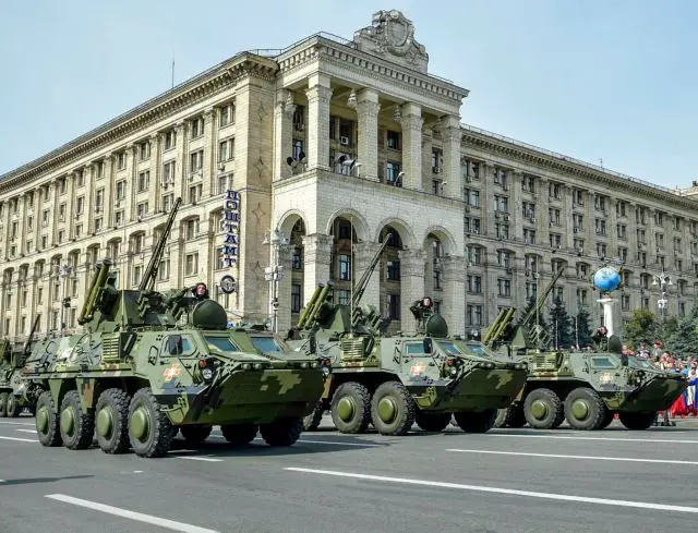 Ukroboronprom’s products made a core of military parade dedicated to Independence Day of Ukraine, as stated by Roman Romanov, Ukroboronprom General Director. According to the executive, the particular role on the parade was played by BTR-4E and BTR-3E1 armored personnel carriers. 