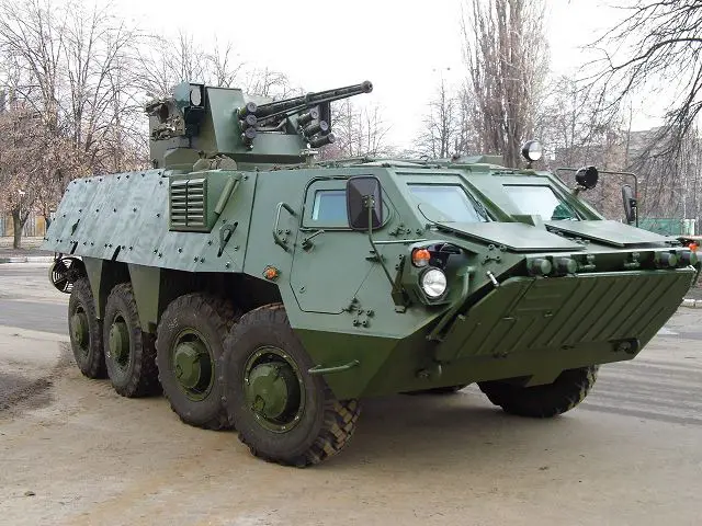 The State Company of Ukraine “Kharkiv Morozov Machine Building Design Bureau” (KMDB), which is included in the State Concern “Ukroboronprom” has completed the development of a new version of its BTR-4E1 8x8 armoured vehicle personnel carrier fitted with additional protection. 