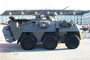 Pandur 1 6x6 APC armoured vehicle personnel carrier technical data sheet specifications intelligence pictures video images photos identification description information Aystria Austrian army military equipment defense industry 