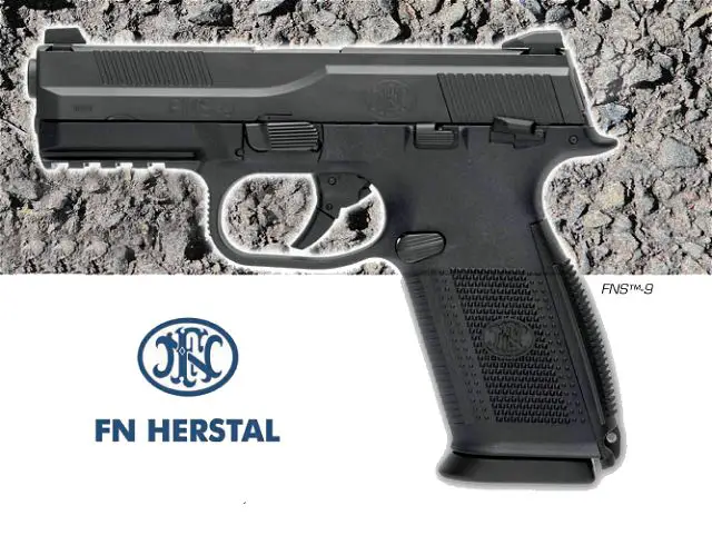 FNS ™ 9 Pistol 9x19 mm NATO FN Herstal technical data sheet description specifications information intelligence pictures photos images Belgium Belgian army weapons Defence industry military technology