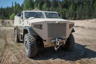 GTP 4x4 SISU modular wheeled armored vehicle APC Finland Finnish defense industry front view 001