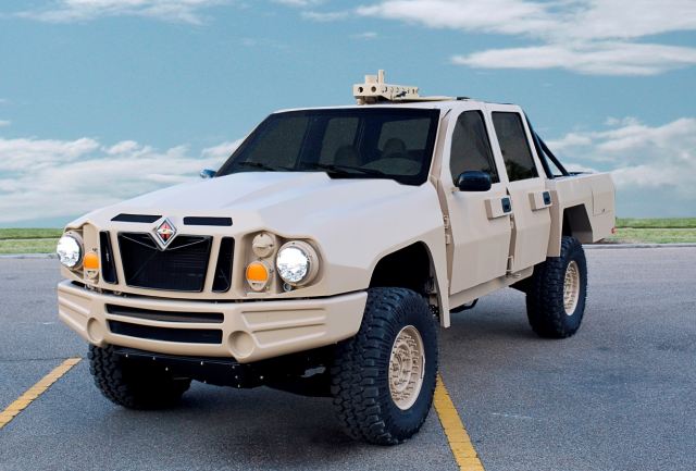 Navistar Defense today showcased its Special Operations Tactical Vehicle for the first time outside of the United States at the Eurosatory International Exhibition in Paris, France. The vehicle was developed by Navistar, Indigen Armor and SAIC to compete for the U.S. Special Operations Command (SOCOM) Ground Mobility Vehicle (GMV) 1.1 program. 