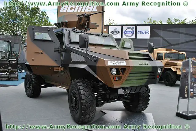 At Eurosatory 2012, Acmat will be introducing its new variant of the Bastion APC, called "Extreme Mobility". ACMAT, a subsidiary of Renault Trucks Defense, is the manufacturer of the famous VLRA, which is in service with over 1,200 units in the French Army. Located in Saint-Nazaire, ACMAT has dozens of customers for its range of tactical, logistical and armoured vehicles (ALTV, VLRA and Bastion) in Africa, the Middle East and Europe.