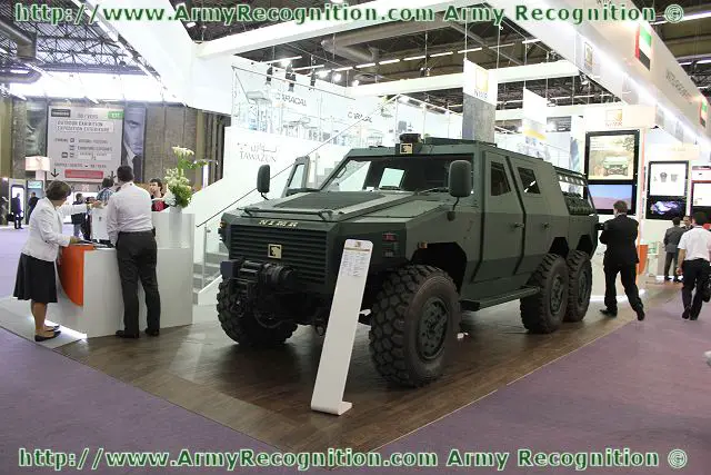 NIMR Automotive, an Abu Dhabi-based subsidiary of Tawazun Holding, presents its new range of NIMR multi-mission combat vehicles at the 2012 Eurosatory defense and security exhibition in Paris, France. The NIMR vehicles are available in both 4×4 and 6×6 variants. Manufactured in the United Arab Emirates (U.A.E.), all are designed for tactical applications in a variety of terrains and urban environments. 