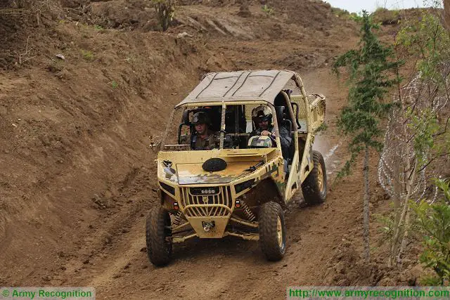 The Spanish Company Jaton Racing adapted a Dakar Rally racing vehicle into a military vehicle the Pastor JTN, which accelerates from 0 to 96 jm./in 8.7 seconds and has a 680 kg pound towing capacity. At Eurosatory 2016, the Company performs a live demonstration of its all-terrain vehicle. 