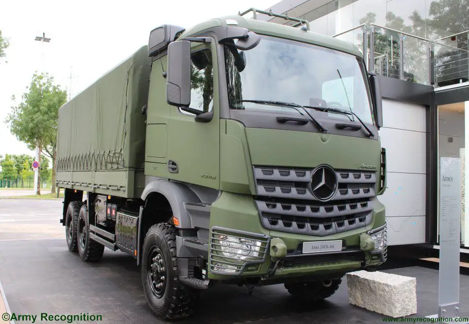 Merced actros 6x6 Eurosatory 2018