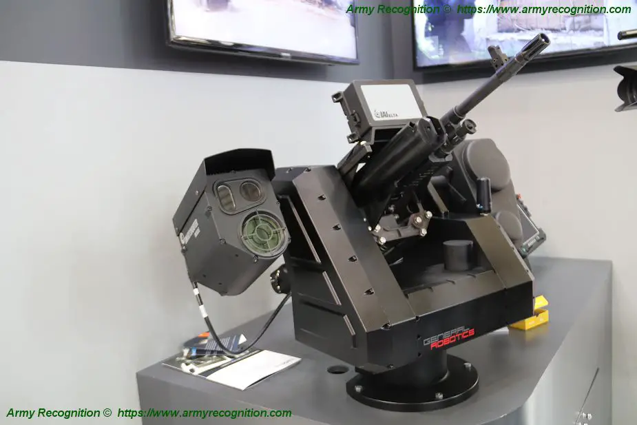 Pitbull Anti Drone Ultralight Remote Weapon Station at Eurosatory 2018 925 001
