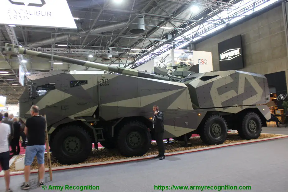  Eurosatory 2022 (13 au 17 juin à Paris)  Excalibur_unveils_Morana_155_mm_self_propelled_gun_howitzer