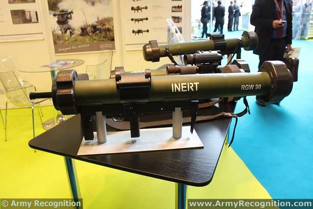 In January 2013, the Belgian Ministry of Defence has announced that it will purchase 111 RGW 90-AS shoulder-launched short-range anti-armour weapons together with 238 projectiles and mountable night vision sights, from the German Company Dynamit Nobel Defence. At FED 2013, Dynamit Nobel presents its full range of RGW 90 short-range anti-armour weapon systems.