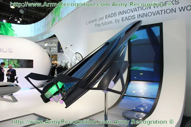 At Paris Air Show 2011, EADS unveils the model of a future commercial high speed transport system called ZEHST (Zero Emission High Speed Transport), a hypersonic aircraft using rockets and turbojet engines to take corporate customers from Paris to Tokyo in less than three hours.