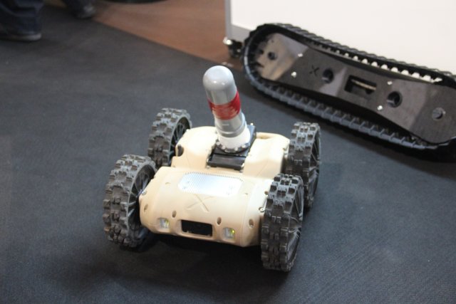 Nexter Robotics showcased last generation of missions kits for NERVA robots at SOFINS 2015