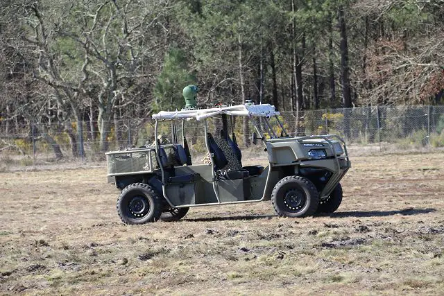 During SOFINS 2017, the Special Operations Forces Innovation Network Seminar Exhibition which took place from 28 to 30 March 2017 in the French Military Camp of Souge near the city of Bordeaux, the French Company Safran has presented its eRider wheeled tactical robot system in live demonstration. 