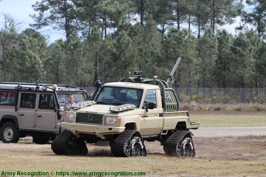 Masstech tracked vehicle with Thales mortar Special Forces Operations tactical and armored vehicles test drive and review at SOFINS 2019 925 001