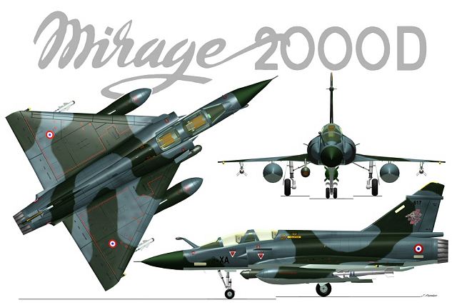 Mirage 2000D multi-role ground attack fighter aircraft technical data sheet specifications intelligence description information identification pictures photos images video France French Air Force aviation aerospace defence industry technology
