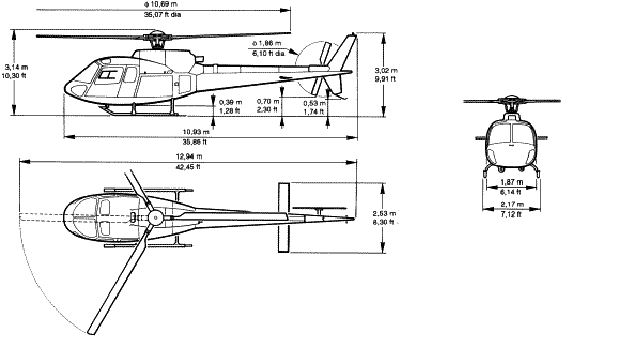 AS350 B3 light transport helicopter data sheet specifications intelligence description information identification pictures photos images video France French Air Force aviation aerospace Eurocopter defence industry military technology