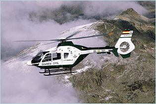 EC135 light utility helicopter technical data sheet specifications intelligence description information identification pictures photos images video France French Air Force aviation aerospace Eurocopter defence industry military technology