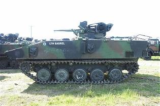 AMX 10P tracked armored IFV Infantry Fighting Vehicle France left side view 001