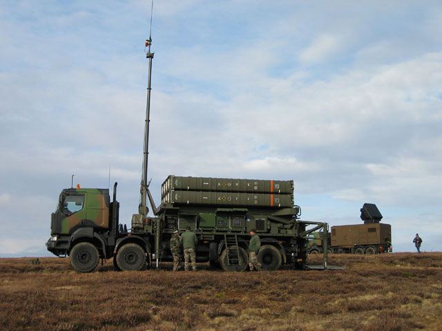 French-made SAMP air defense missile system